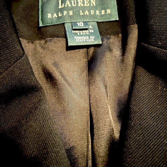 Lauren Ralph Lauren Women’s Black  Blazer Size 10 EUC - Picture 2 of 3